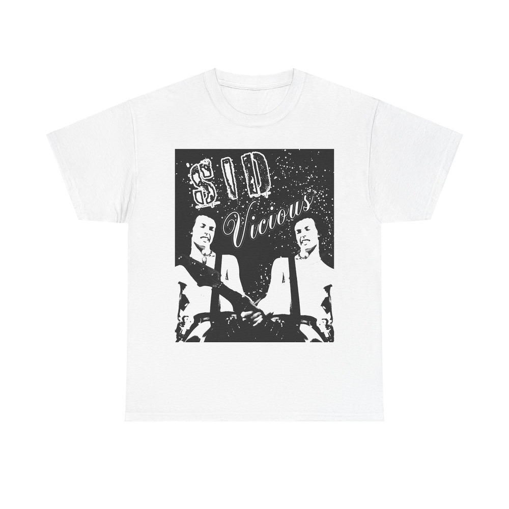 Sid Vicious Sex Pistols Punk Band T Shirt White